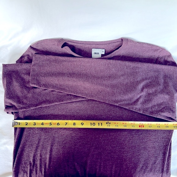 Pre-Owned  ASOS Men’s Long Sleeve Size M - Burgundy - Picture 11 of 13